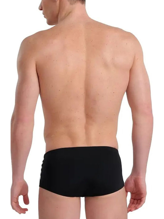 Arena Herren Badehose Slip Schwarz Gestreift