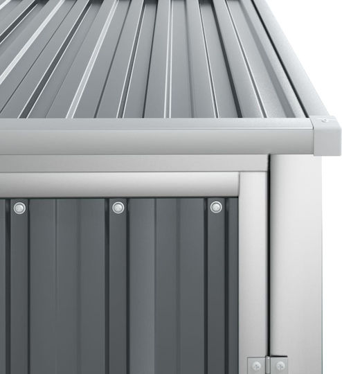 Metallic Garden Warehouse Galvanized Grey L0.88xW0.89xH1.61m