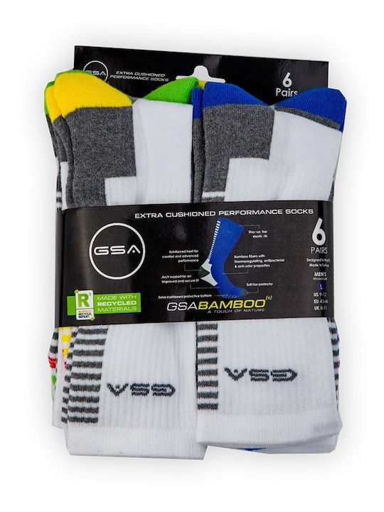 GSA Bamboo Athletic Socks Multicolour 6 Pairs