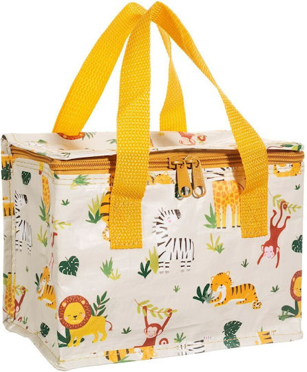 Sass & Belle Savannah Safari Schulische Isothermische Hand-Lunch-Tasche Gelb 21 x 12 x 15cm
