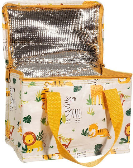 Sass & Belle Savannah Safari Schulische Isothermische Hand-Lunch-Tasche Gelb 21 x 12 x 15cm