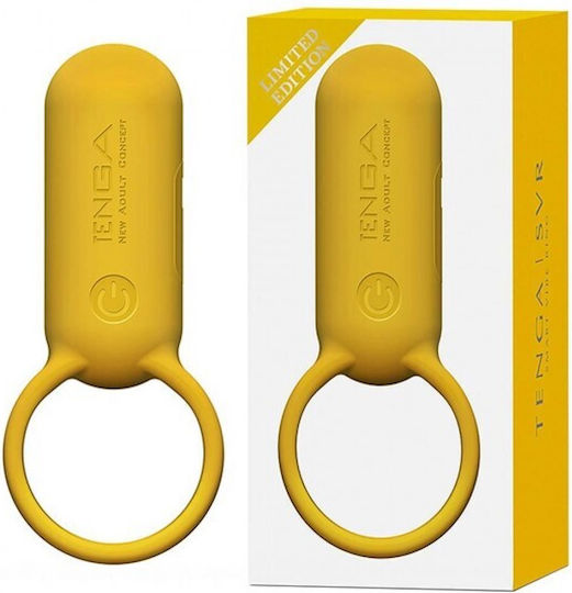 Tenga SVR Plus Smart Vibe Ring Vibrating Cock Ring Schwanz Yellow