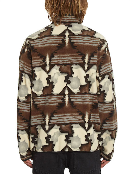 Volcom Men's Long Sleeve Sweater with Buttons Multicolour