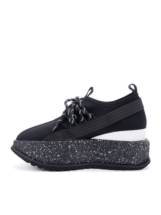 Leona Γυναικεία Flatforms Sneakers Μαύρα