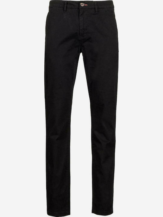 Hose Chino Elastisch Schwarz
