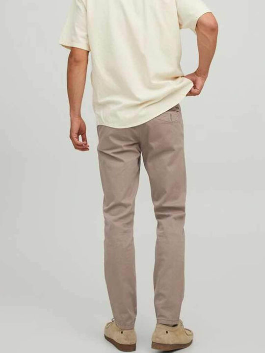 Jack & Jones Men's Trousers Chino Elastic in Slim Fit Beige