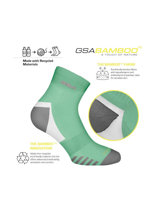 GSA Bamboo Αθλητικές Κάλτσες Πολύχρωμες 6 Ζεύγη