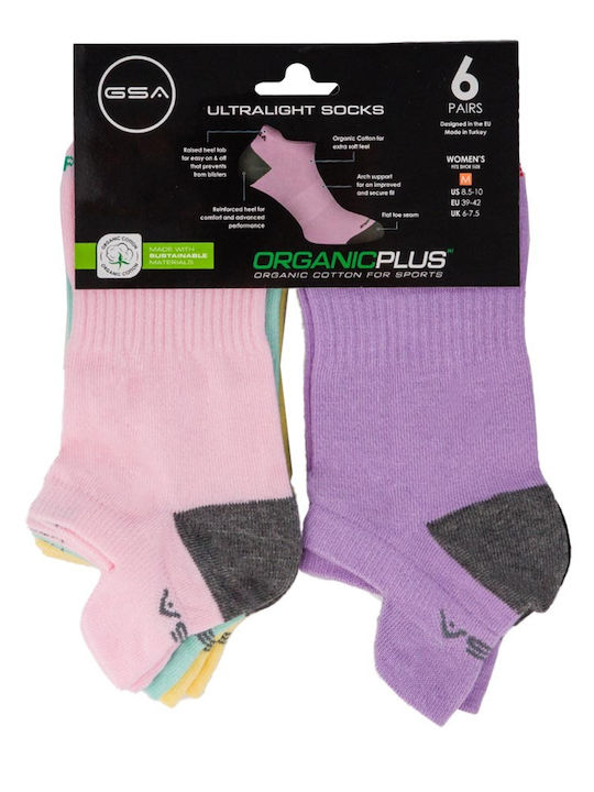 GSA Organicplus Athletic Socks Multicolour 6 Pairs