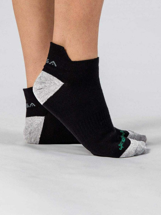 GSA Organicplus Athletic Socks Black 6 Pairs
