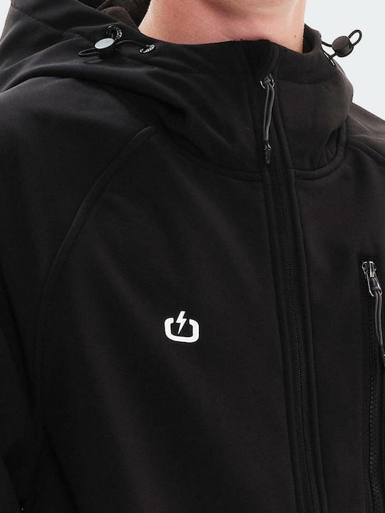 Winter Jacket Softshell Waterproof and Windproof Black