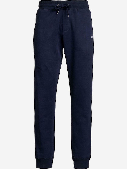 Sweatpants with Elastic Navy Blue