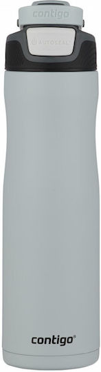 Contigo Autoseal Chill Glas Thermosflasche Rostfreier Stahl BPA Frei 720ml Gray mit Mundstück