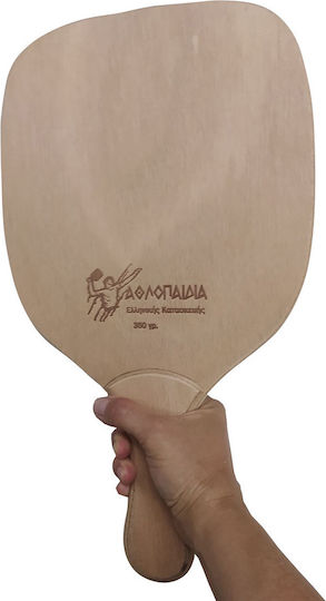 Athlopaidia Beach Racket Beige 330g with Straight Handle Brown