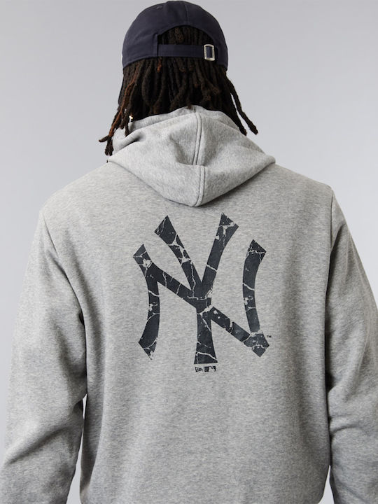 New York Yankees Φούτερ με Κουκούλα Γκρι