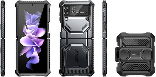 Supcase i-Blason Armorbox С пълно покритие (360°) Пластмаса Черен (Galaxy Z Flip4)