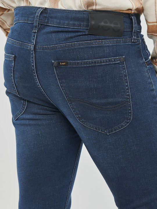 Luke Ανδρικό Παντελόνι Τζιν Ελαστικό με Skinny Tapered Εφαρμογή Μπλε