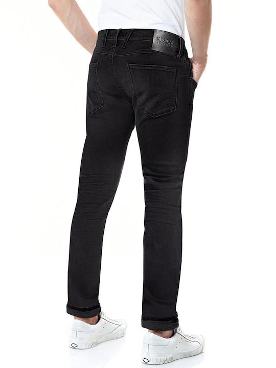 Replay Herren Jeanshose in Slim Fit Schwarz