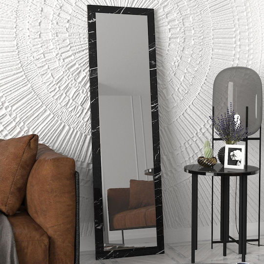 ArteLibre Bhavith Wall Mirror Full Length with Black Wooden Frame 160x45cm 1pcs