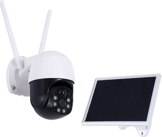 GloboStar 86055 IP Κάμερα Παρακολούθησης Wi-Fi Full HD 1080p Αδιάβροχη Μπαταρίας με Αμφίδρομη Επικοινωνία