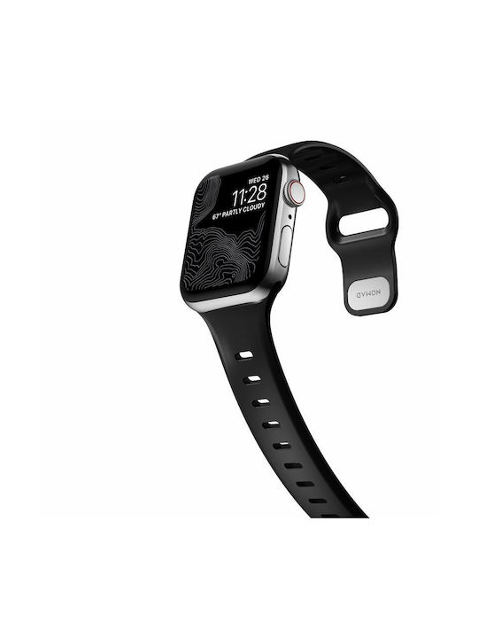 Nomad Slim Sport Λουράκι Σιλικόνης Μαύρο (Apple Watch 42/44/45mm)
