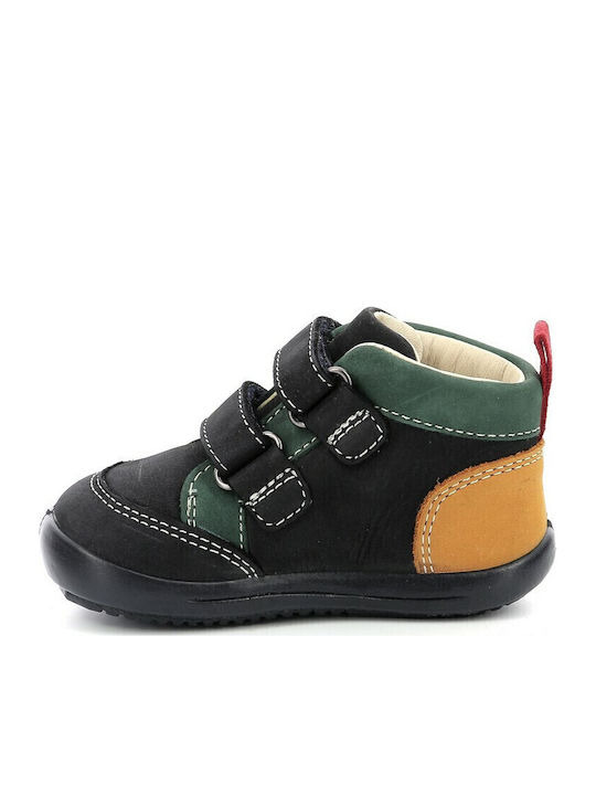 Anatomisch Suede Kinderstiefeletten mit Klettverschluss Blau