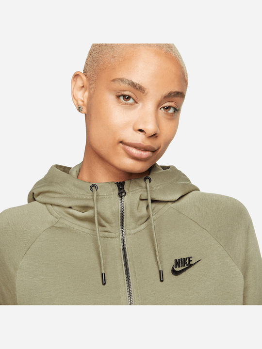 NSW Essential Women's Sweatshirt Jacket Hooded Khaki