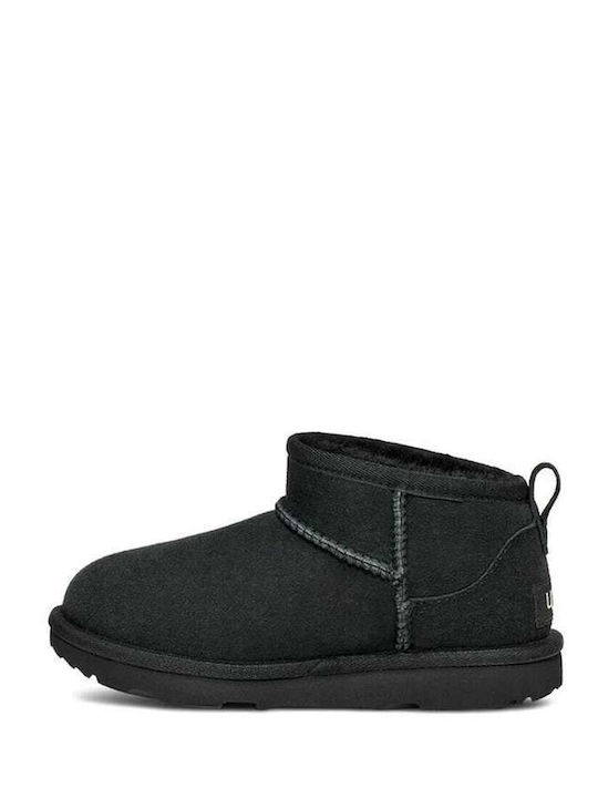 1130750 Suede Kinderstiefeletten Schwarz