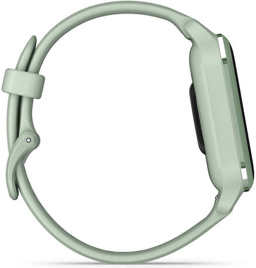 Garmin Venu Sq 2 Aluminium 40mm Waterproof Smartwatch with Heart Rate Monitor (Metallic Mint Aluminium Bezel with Cool Mint Case and Silicone Band)