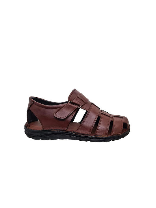 Men's Leather Sandal Dafni 01 - Brown