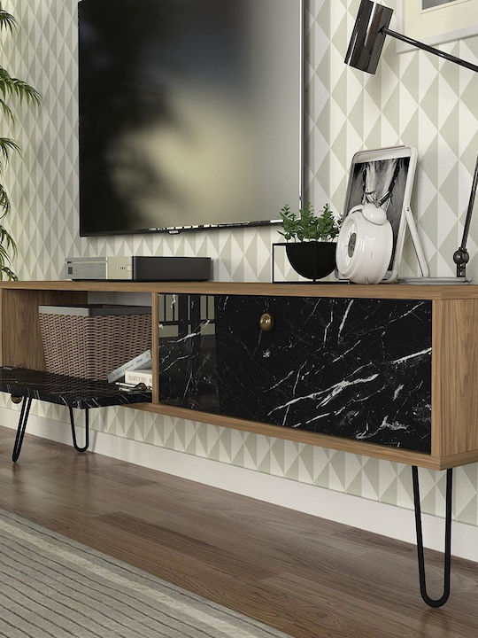 TV Stand Drima Natural and Black M160xD30xH45cm