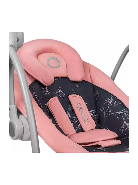 Lionelo Ηλεκτρικό Relax Μωρού Κούνια Ruben με Μουσική Pink για Παιδί έως 12kg