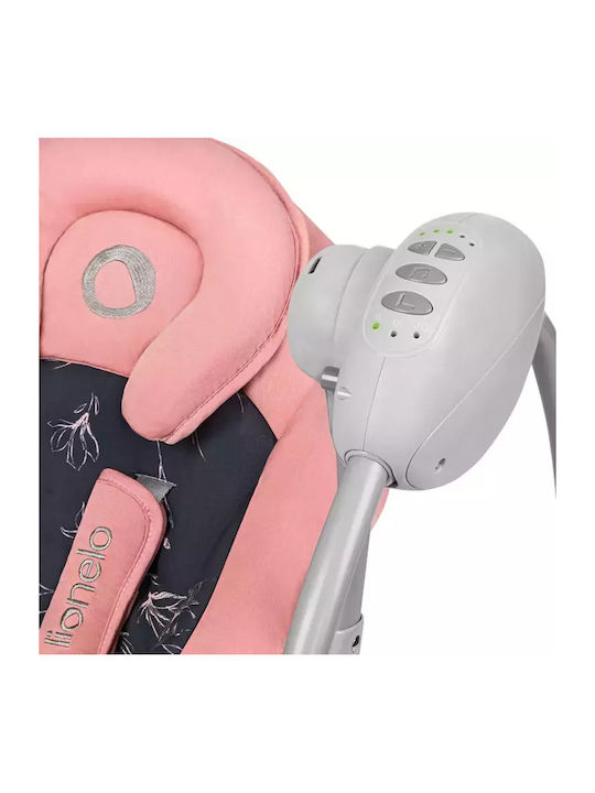 Lionelo Ηλεκτρικό Relax Μωρού Κούνια Ruben με Μουσική Pink για Παιδί έως 12kg