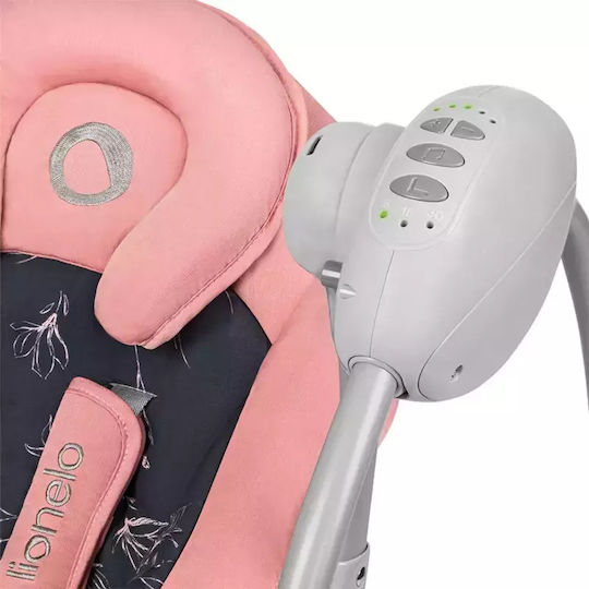 Lionelo Electric Relax pentru Bebeluși Leagăn Ruben cu Muzică Roz pentru Copil până la 12kg