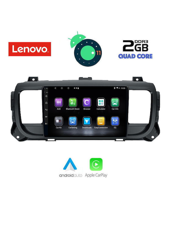 Lenovo Car-Audiosystem für Peugeot Experte / Reisender Toyota Proace Citroen Springend / SpaceTourer Audi A7 Ford Mondeo 2016 (Bluetooth/USB/AUX/WiFi/GPS/Apple-Carplay) mit Touchscreen 9"