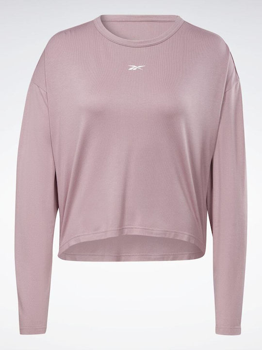 Activchill Γυναικείο Crop Top Μακρυμάνικο Infused Lilac