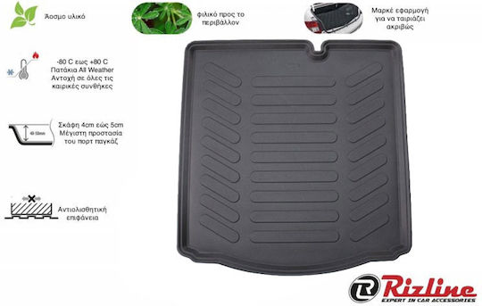 Rizline Trunk Mat Tray Type for Peugeot 301 2012+ Black