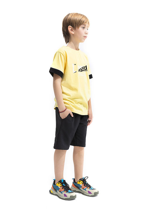 Fun Strike Kids Set with Shorts Summer 2pcs Yellow