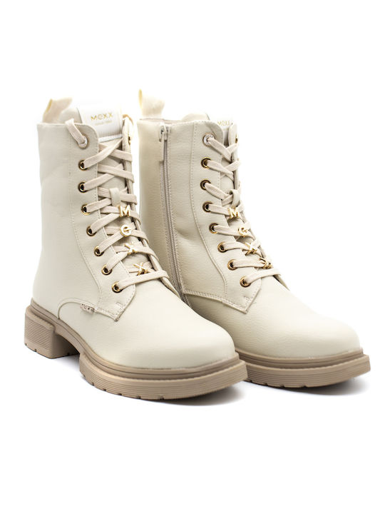 Holea Leather Women's Ankle Boots Off White