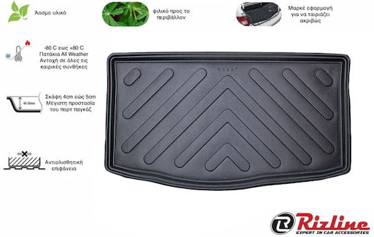 Rizline Trunk Mat Tray Type for Kia Picanto 2011-2017 Black