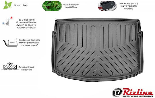 Rizline Trunk Mat Tray Type for Kia Rio 2020 Black
