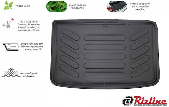 Rizline Trunk Mat Tray Type for Renault Captur 2013-2020 Black