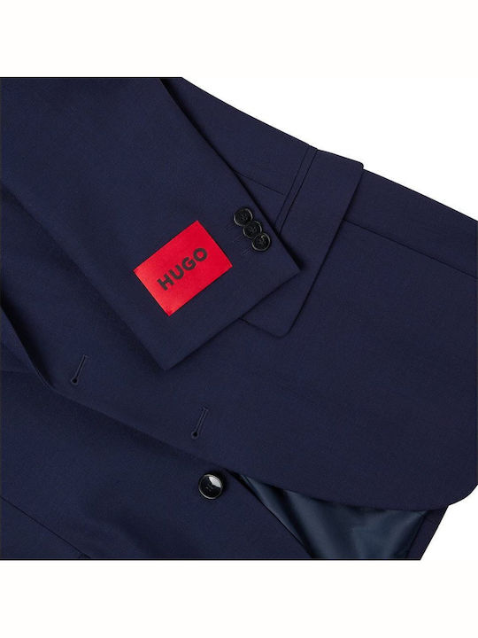 Arti/hesten222 Men's Winter Suit with Vest Slim Fit Blue