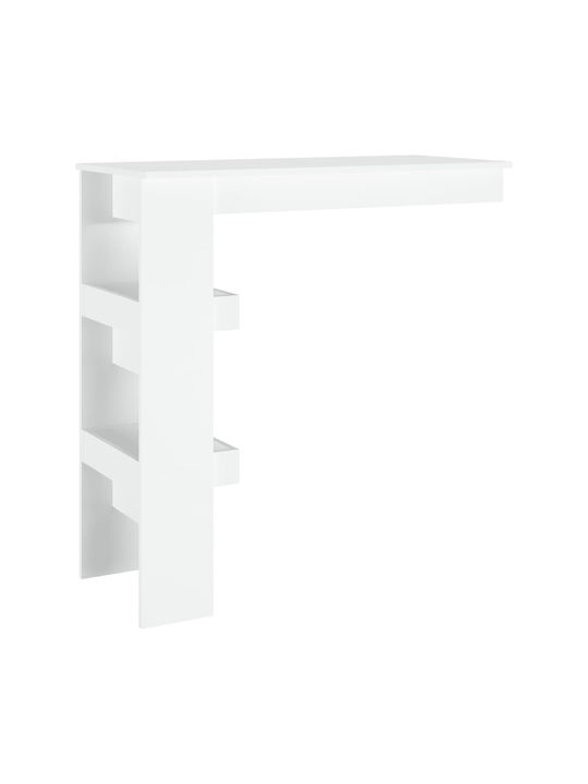 Table Bar Wooden White 102x45x103.5cm