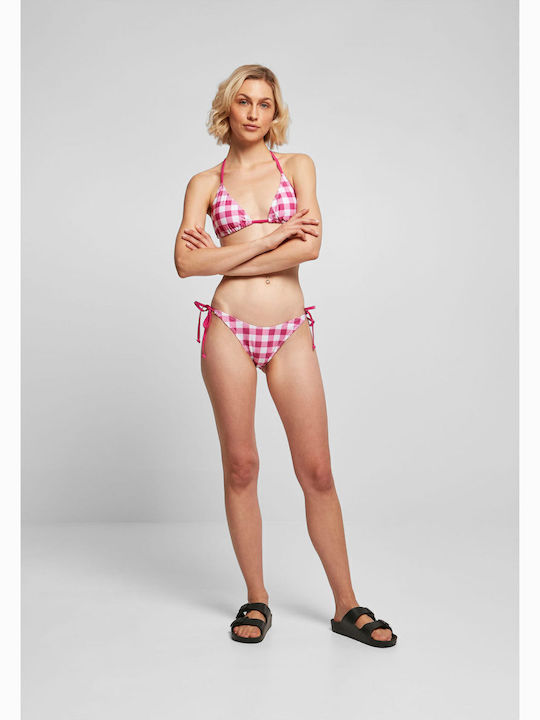 Set Bikini Τριγωνάκι Bright Violet Vichy