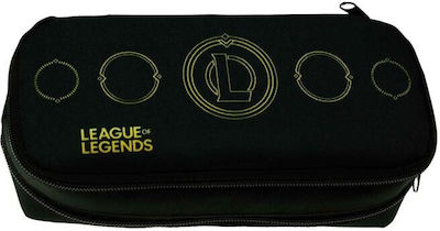 Gim League of Legends Pencil Case Barrel with 2 Compartments Black