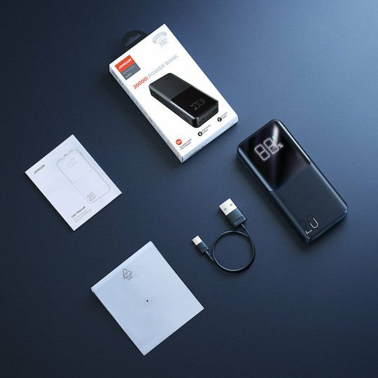 Joyroom JR-T014 Power Bank 20000mAh 15W with 2 USB-A Output Ports and USB-C Output Port Quick Charge Black