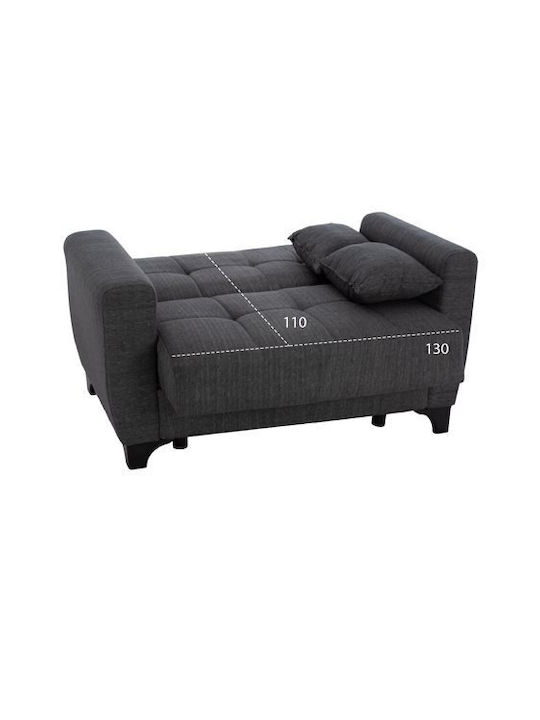 Hema Canapea Cu Două Locuri Pat Gri 190x84x88cm
