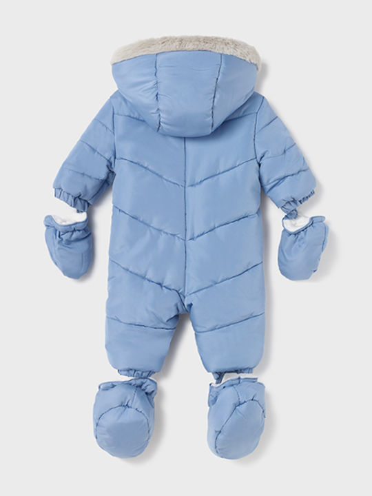 Mayoral Ecofriends Baby Bodysuit for Going Out Long-Sleeved Light Blue