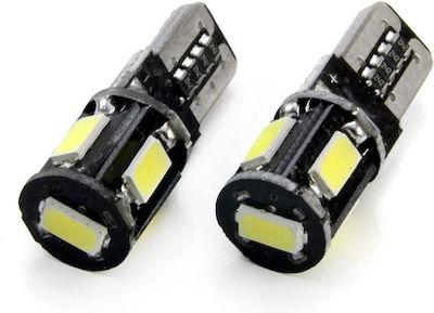 AMiO Lamps Car T10 / W2.1X9.5D Canbus LED 5600K Cold White 12V 2W 2pcs