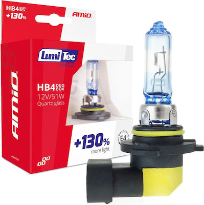 AMiO Lămpi Autoturismului Lumitec Limited HB4-9006 Halogen 12V 51W 2buc